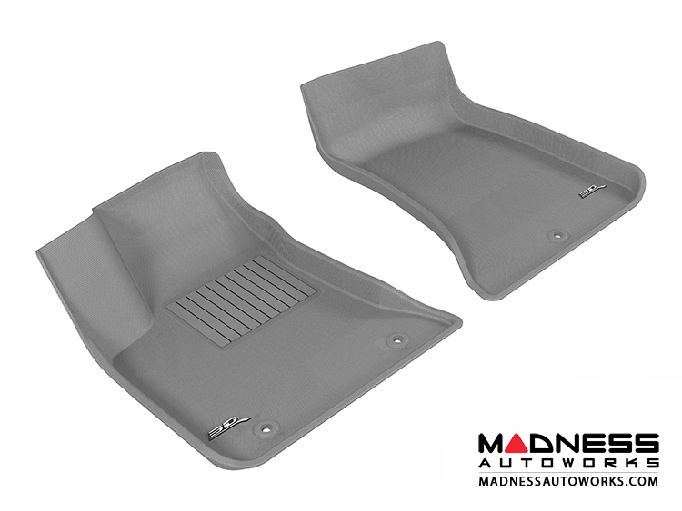 Chrysler 300/ 300C Floor Mats (Set of 2) - Front - Gray by 3D MAXpider (2011-2015)